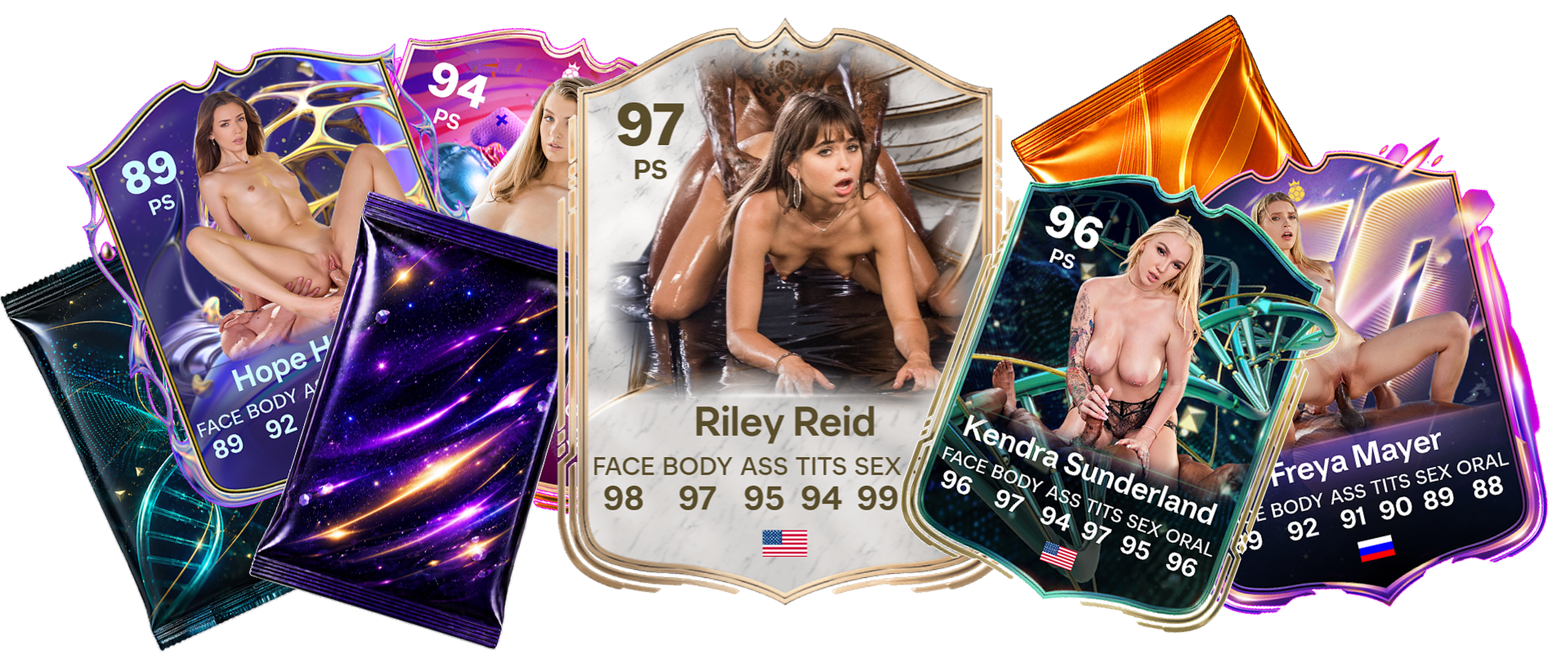 Ultimate Stars cards and sticker packs showcase